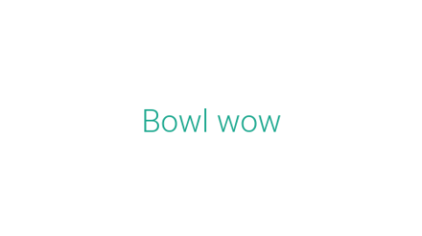 Логотип компании Bowl wow