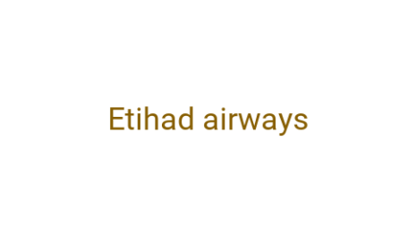 Логотип компании Etihad airways