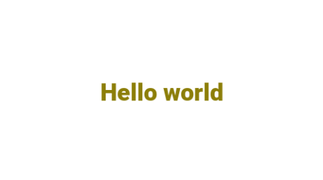 Логотип компании Hello world