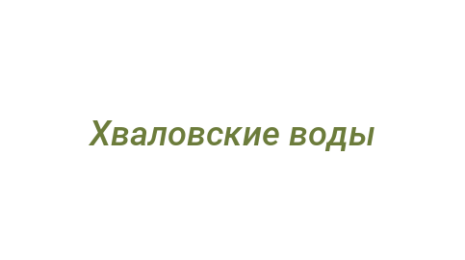 Логотип компании Хваловские воды