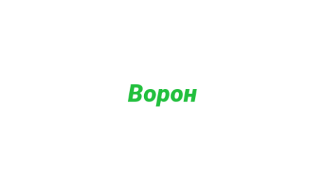 Логотип компании Ворон