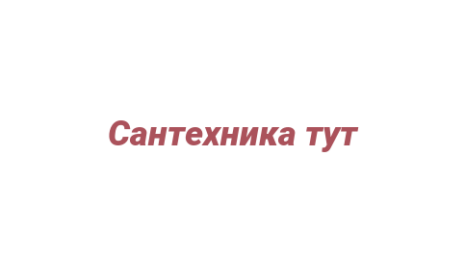 Логотип компании Сантехника тут