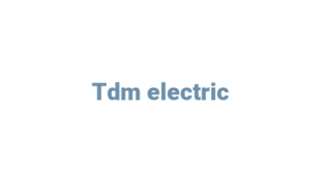 Логотип компании Tdm electric